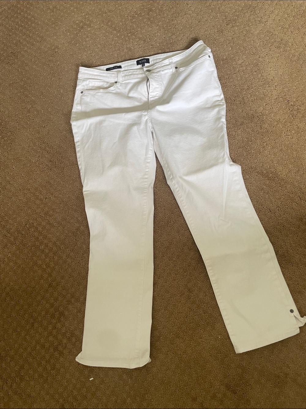 NYDJ White Bootcut Jeans - Women's Flared Leg- Sherri slim